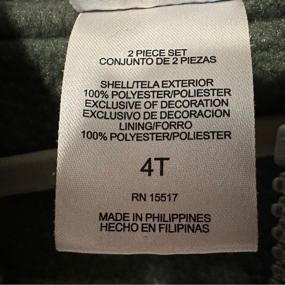 Kids Green and Tan Hooded Jacket 4T - Picture 5 of 5